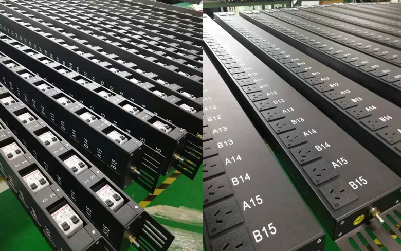 雙輸入PDU，30位國標10A，一位一控，定制PDU插座，鈑金PDU
